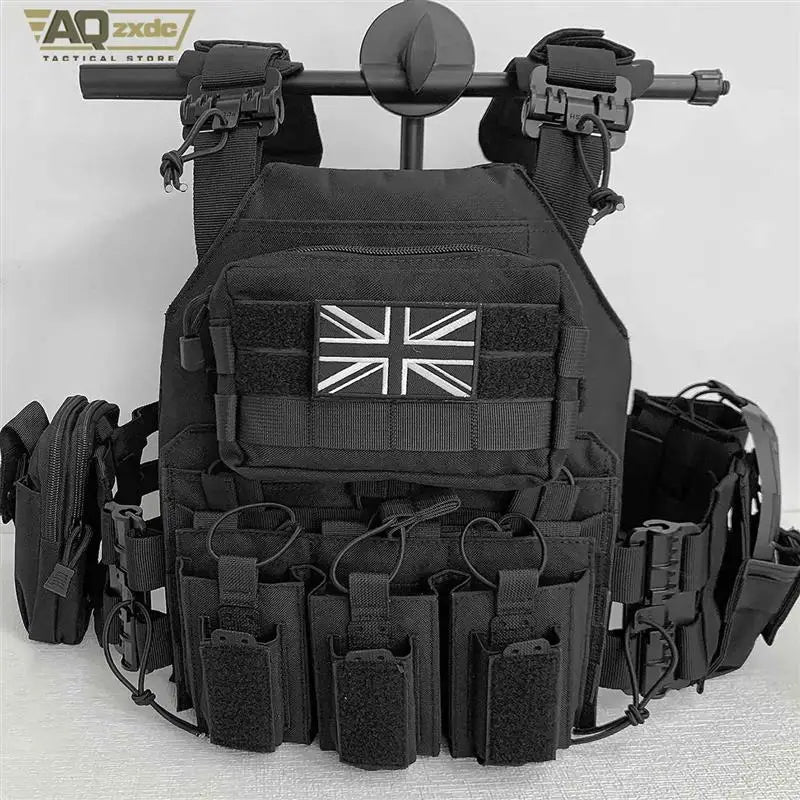 AQzxdc Outdoor Tactical Vest Ghost Cos Comic Exhibition Props Equipment Breathable JPC Multifunctional Vest for Wargame Cosplay