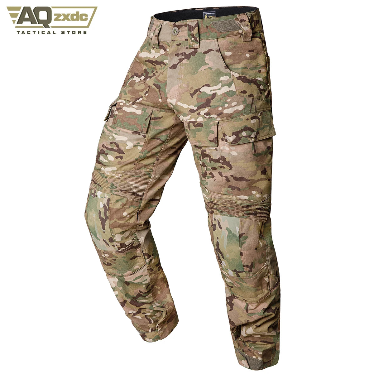 AQzxdc PTG Tactical Clothing G3 Knee Pads Pants Men's Camo Combat Paintball Removable Knee Pads Outdoor Activities Pant