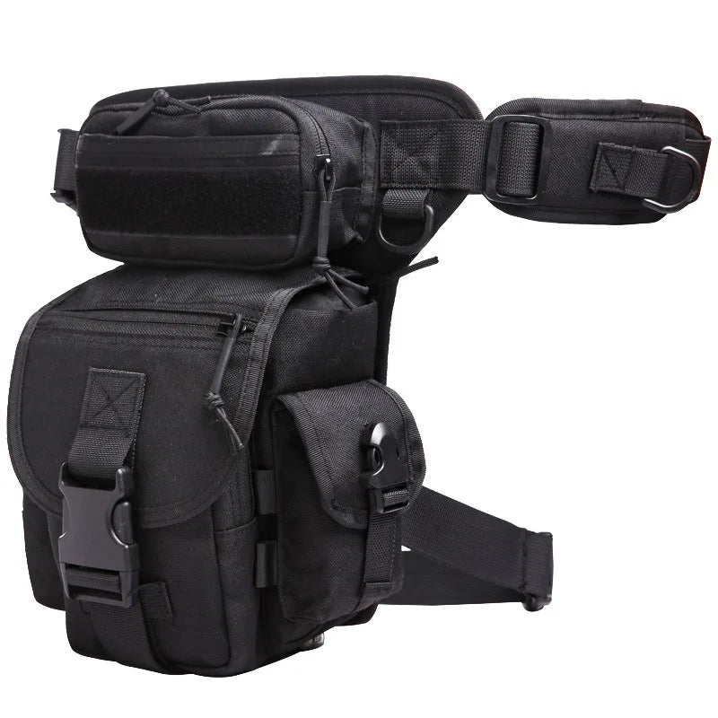 AQzxdc Multi-Purpose Hiking Waist Fanny Pack Tactical Military Drop Leg Bag Running Backpack Outdoors Cycling Pouch Shoulder Bag