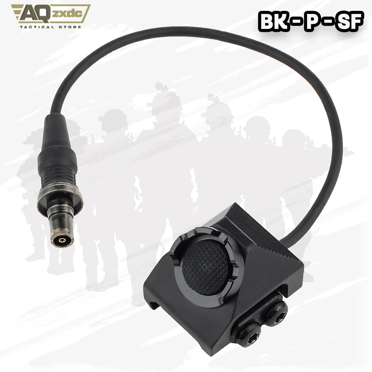 Remote Pressure Switch with 2.5mm Plug for PEQ DBAL NGAL Airsoft Laser Sight,Aluminium Tactical Light Switch Mount for 20mm Rail