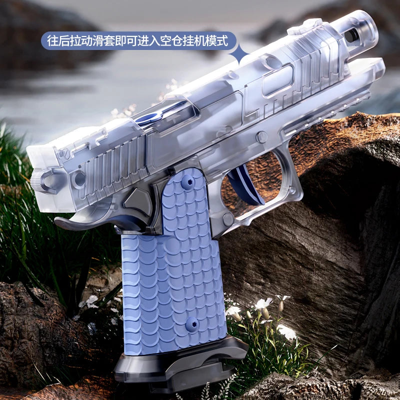 Mini 2011 Water Gun Continuous Firing Manual Pistol Small ZP5 Revolver Summer Outdoor Beach Poor Toy Water Gun for Kids