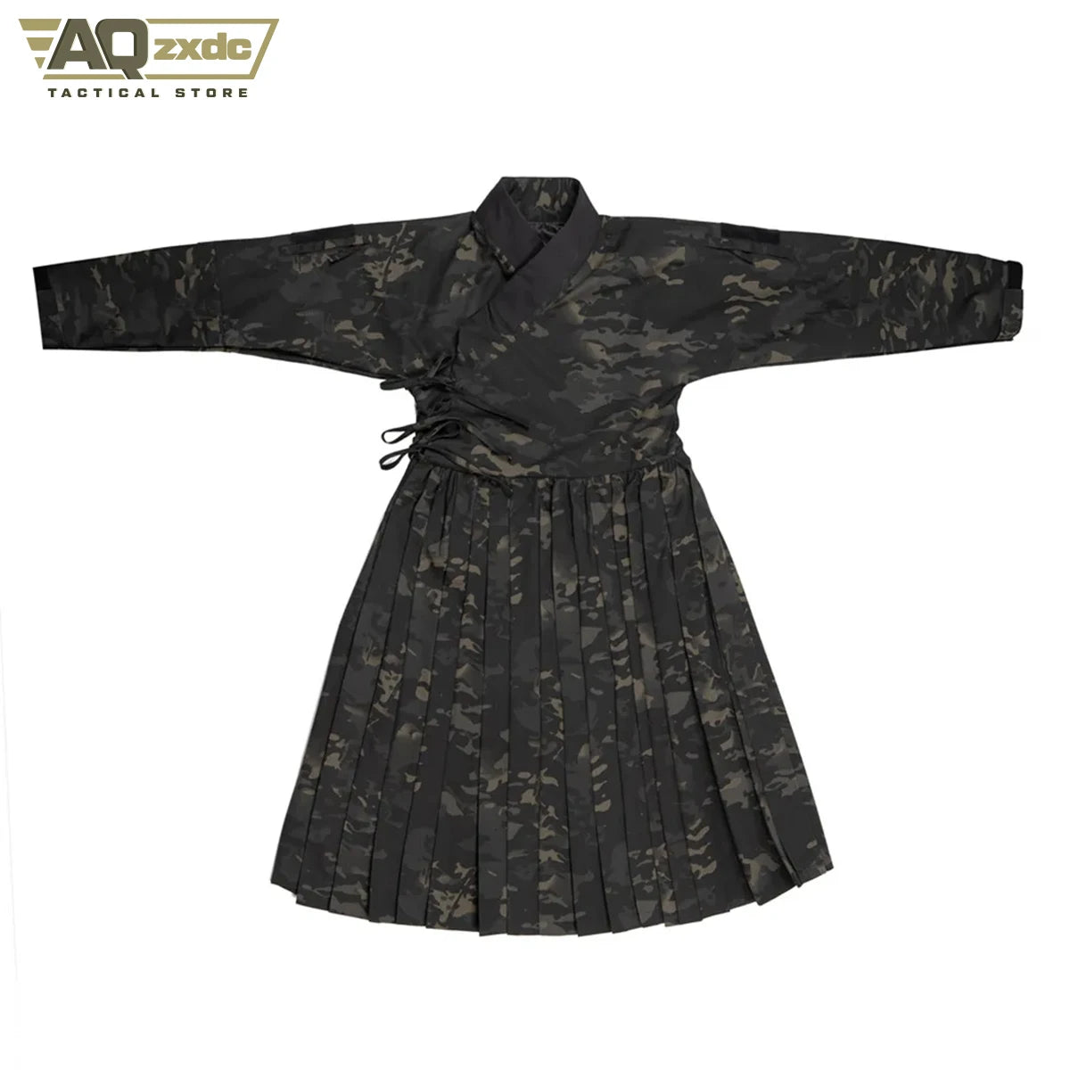 Camouflage Tactical Armored Skirt For Hunting Airsodt Shooting Flying Fish Suit Long Coat Tactical Chinese Style TAC Costume