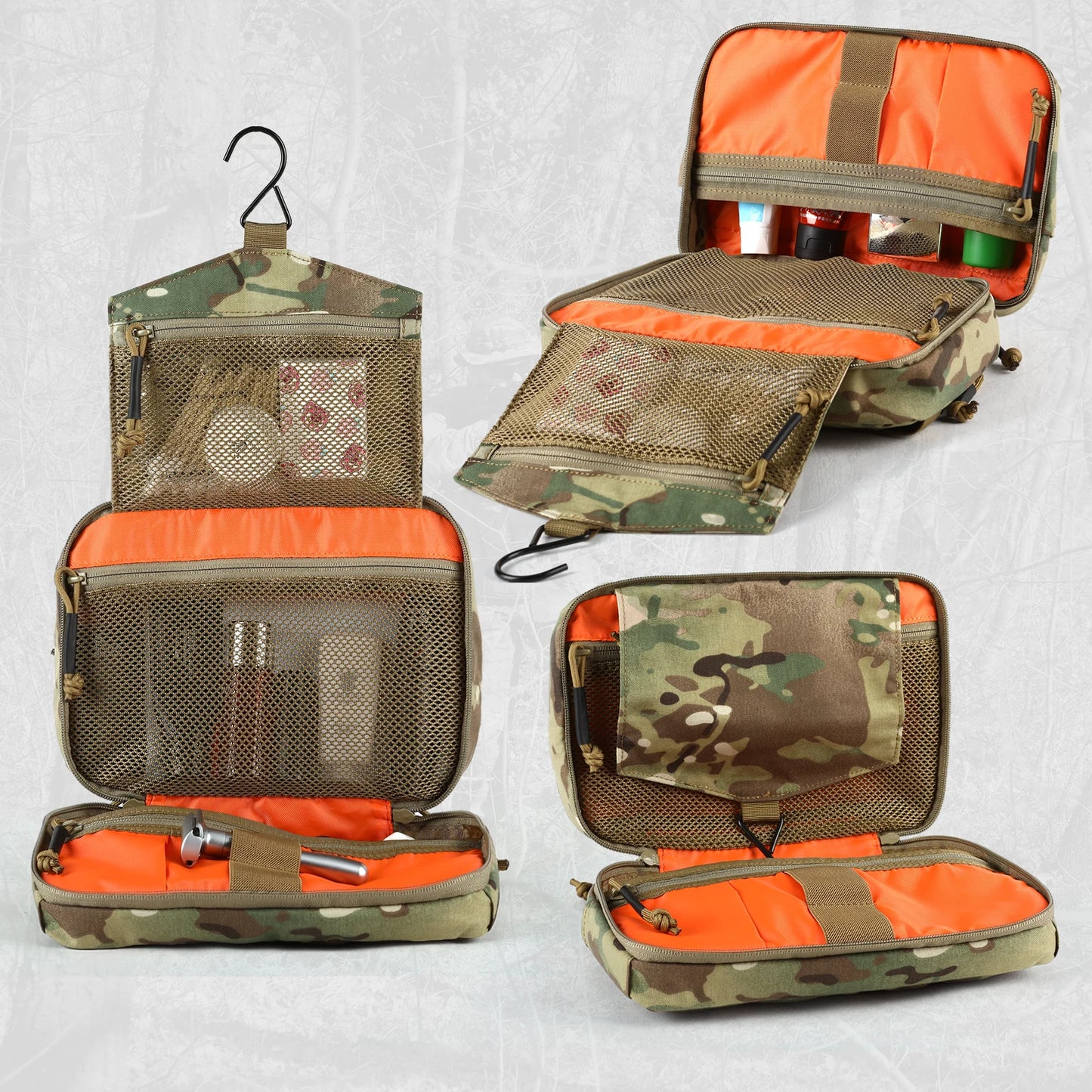 AQzxdc PTG Hanging Toiletry Bag Makeup Cosmetic Bag for Woman and Man Large Capacity Waterproof Portable Travel Toiletry Bag