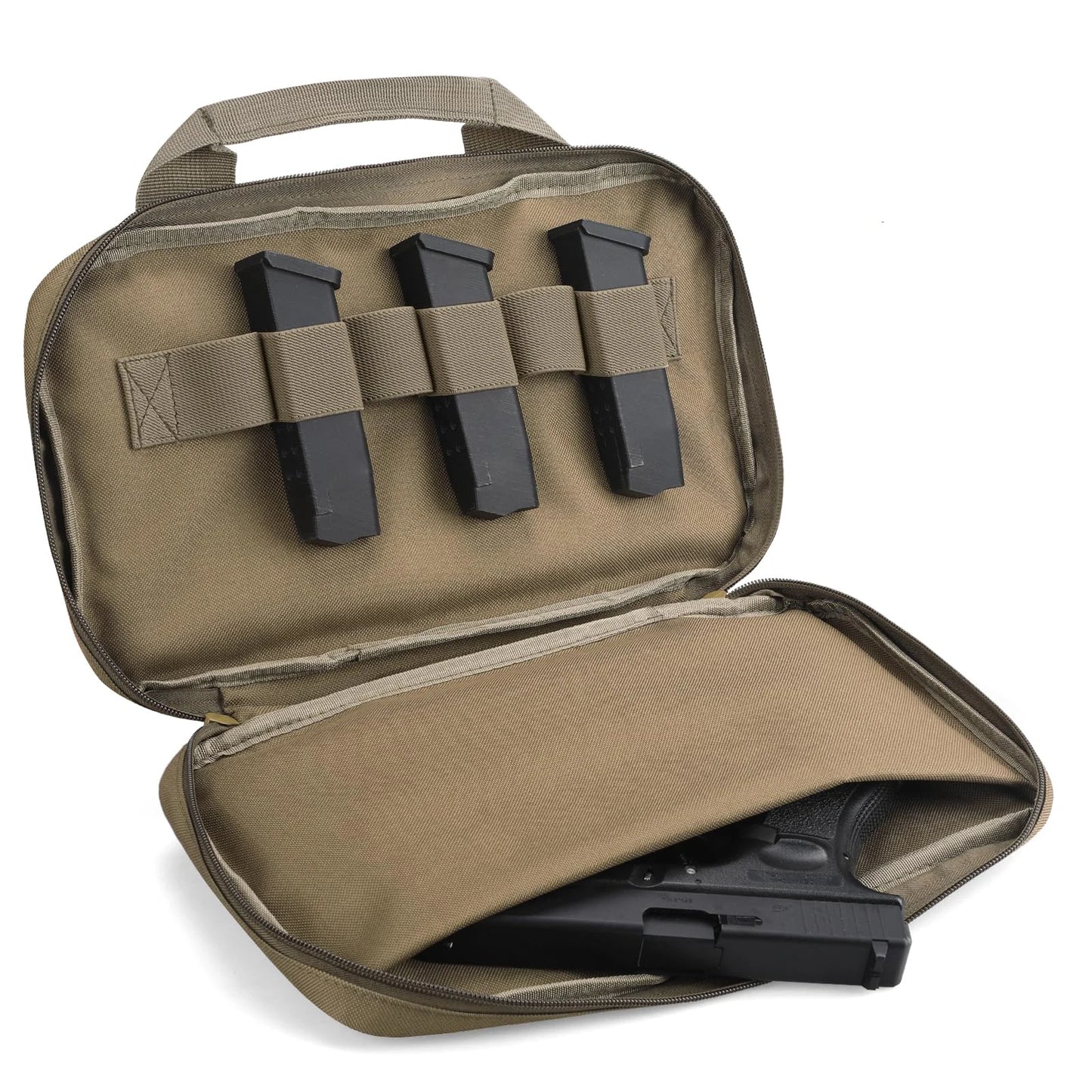 AQzxdc Tactical Pistol Gun Case, Padded Handgun Case Double Pistol Wallet Handgun Pistol Soft Cases Rectangle Handguns Pouches