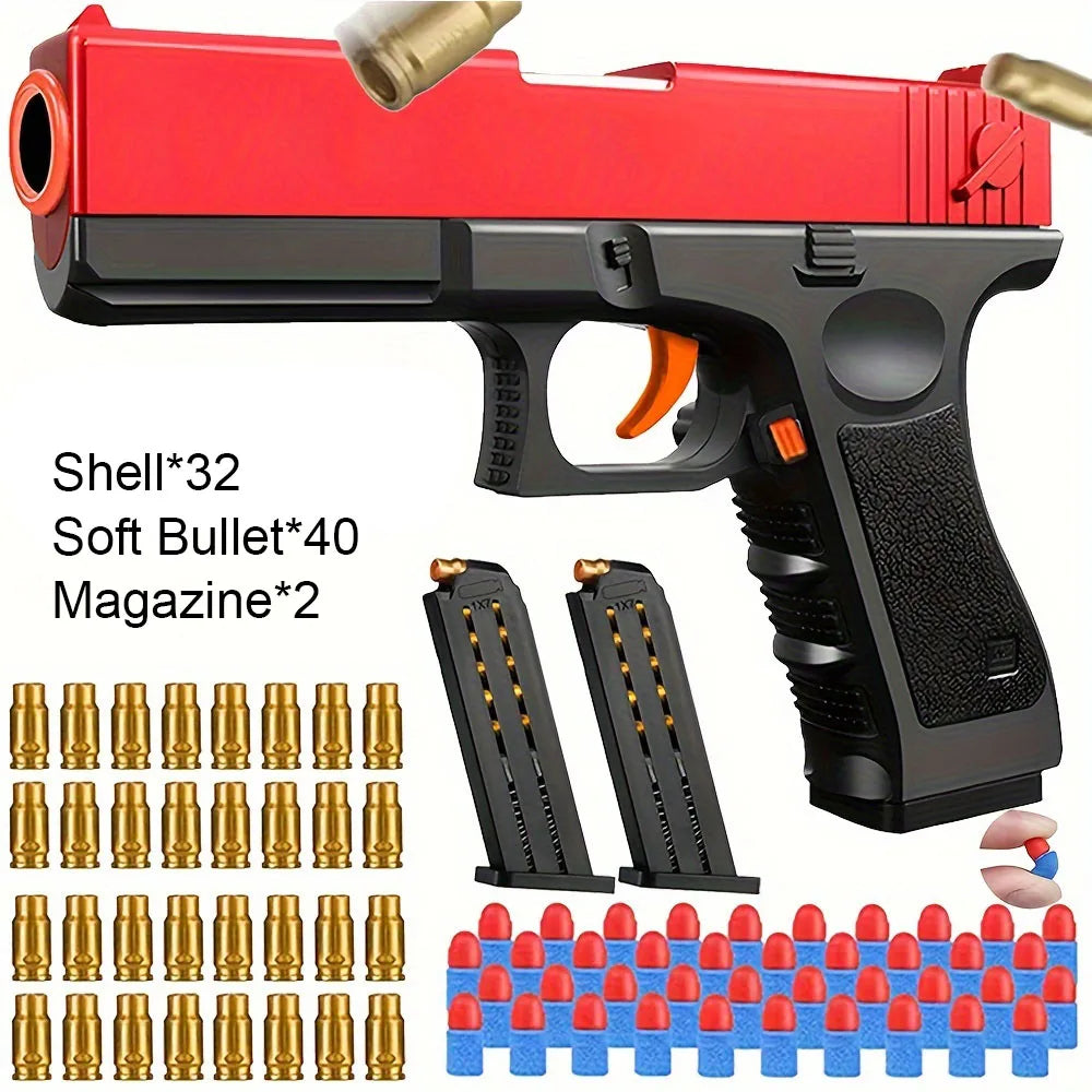 Desert Eagle Toy Gun Shell EjectionAirsoft Pistol Soft Foam Bullet Outdoor CS Weapon for Boys Girls Shooting Game Bitthday Gift