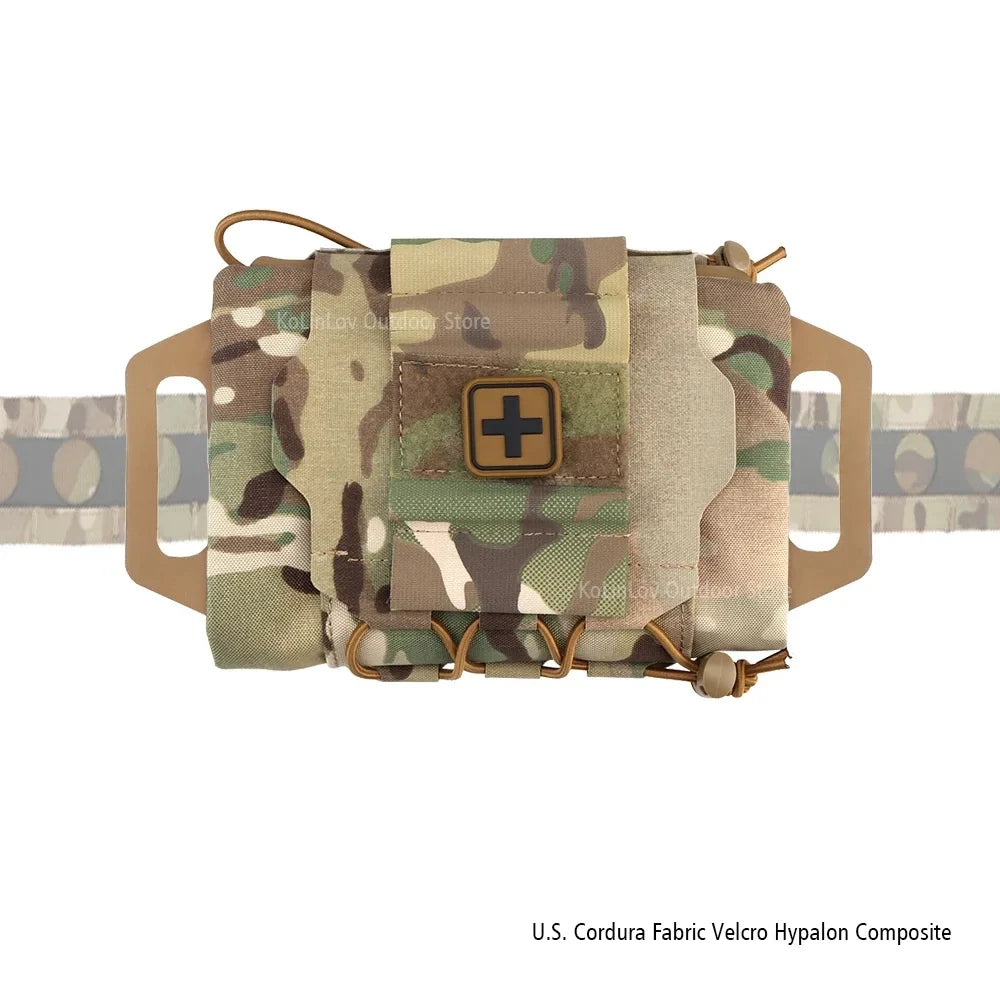 AQzxdc IFAK Tactical First-aid Kit Pouch MOLLE Rapid Deployment Survival Outdoor Hunting Vest Belt Emergency Bag Medical Pack