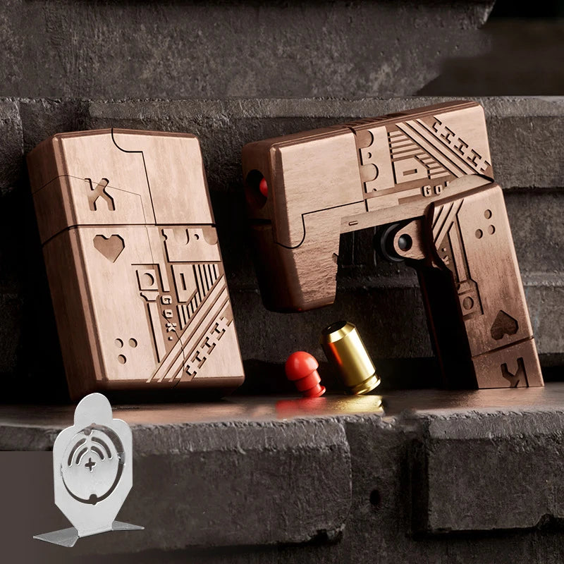 Tactical Decompression Toys, Shell-Throwing Toy Lighter Gun, Alloy Mini Model, Shell-Throwing Tactical Lighter Gun