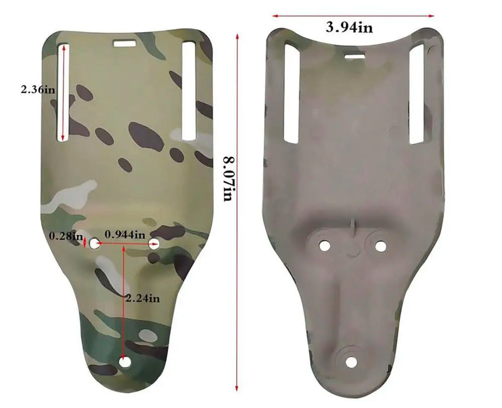 AQzxdc Drop Leg Adapter Mid-Low Ride Holster Adapter Universal Belt Loop Receiver Mounts with Molle Strap Leg Shroud