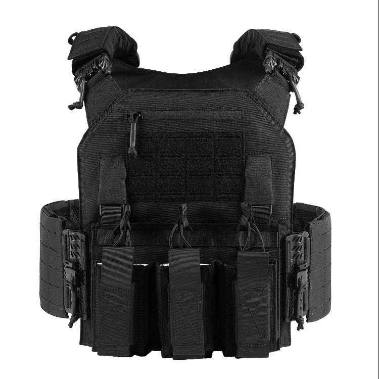 Tactical Plate Carrier Vest with Quick Release Function, with Mag Pouch 2.0 Lightweight Airsoft Vest Quick Release Equipment