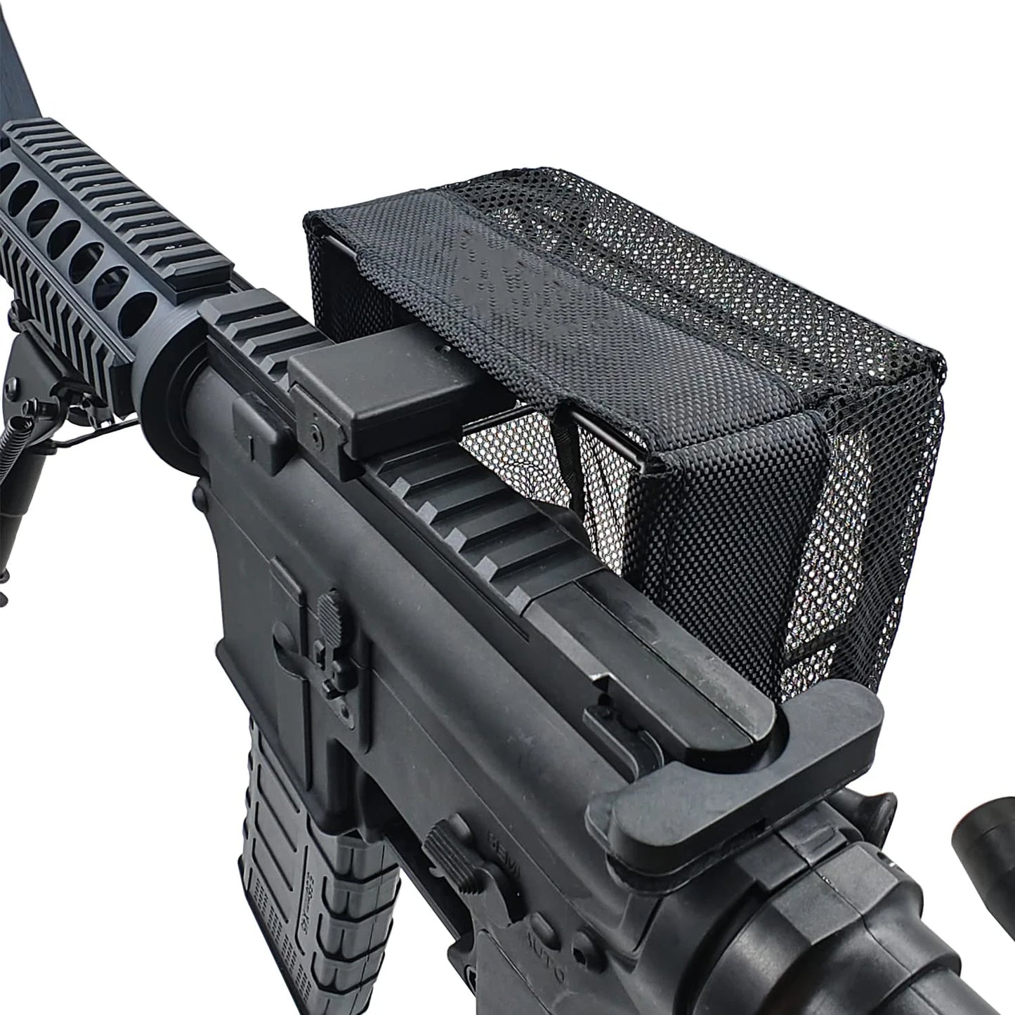 AQzxdc Brass Catcher Shell Catcher with 20MM Rail Mount and Heat Resistant Mesh More Durable More Light for Rifle Shooting