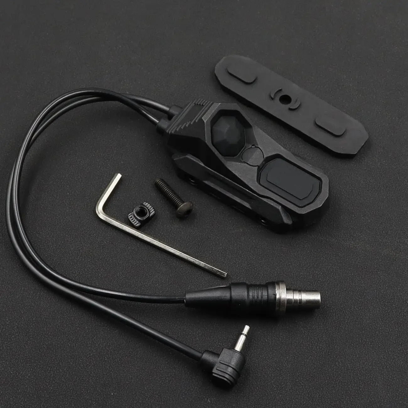 Tactical Dual Remote Pressure Switch Compatible with 2.5mm Plug PEQ-15 & DBAL & SF M300/340/M600/640DF Weapon Lights and Lasers