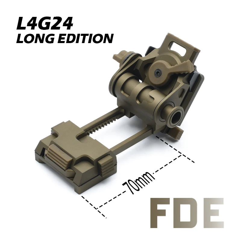 New Extended Edition Metal L4G24 NVG Helmet Mounting for PVS15 PVS18 PVS21 PVS31 Mount Quick Disassembly Night Vision Accessory