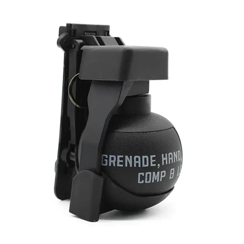2 Pcs Tactical Grenade Model Toy, M67 Burst Grenade, Military Smoke Grenade Model, for Airsoft Paintball Hunting CS War Game