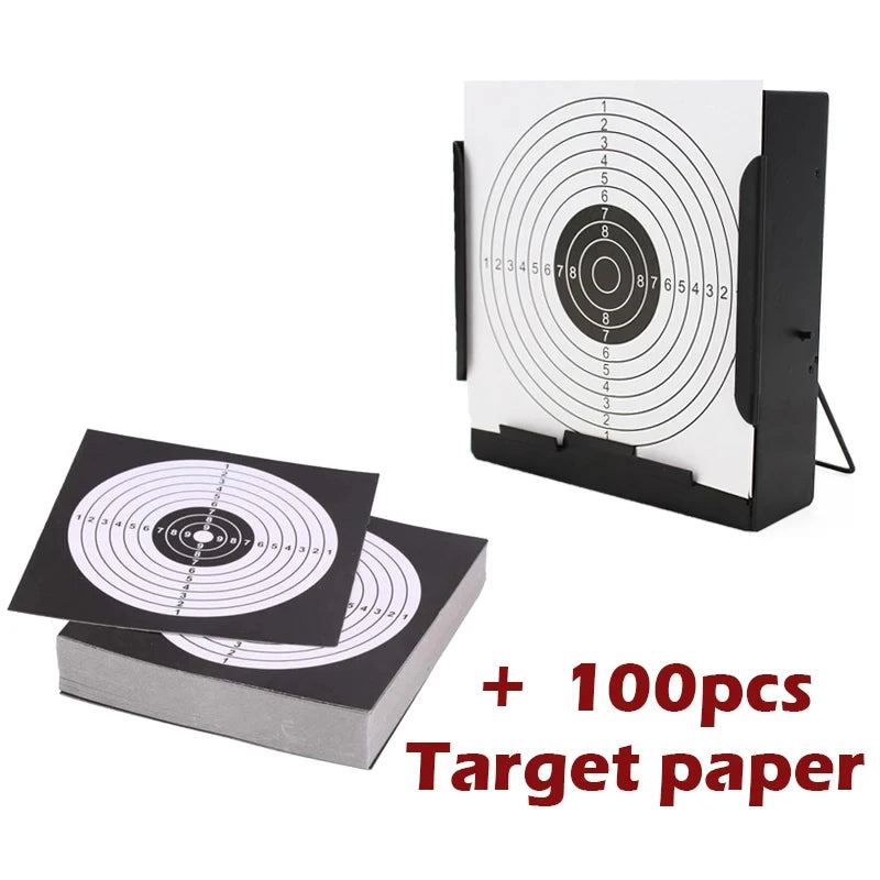 CQB Training Target Shooting Bullet BB Ball Collector Special Steel 14x14cm 100pcs Shooting Paper for Airsoft Paintball Target