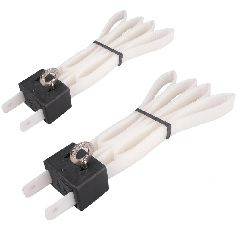 AQzxdc 2Pcs 9.85" Zip Ties Cable - Disposable Heavy Duty Double Police Locking Cuffs Flex Plastic