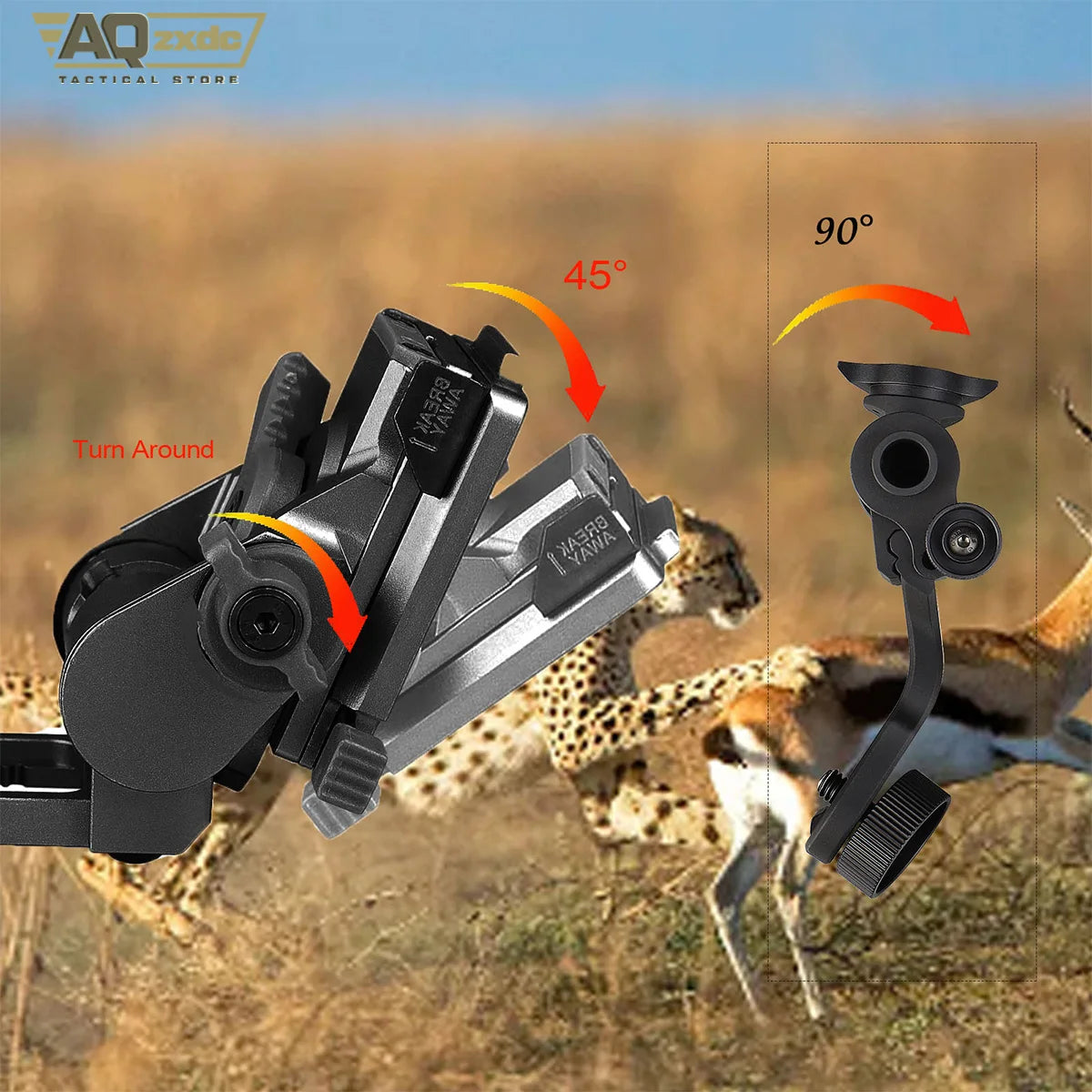 AQzxdc L4 G24 Mount and NVG J-ARM Adapter Fit for Helmet Adapter for Night Vision PVS-14 for Hunting (UK Standard Screw)