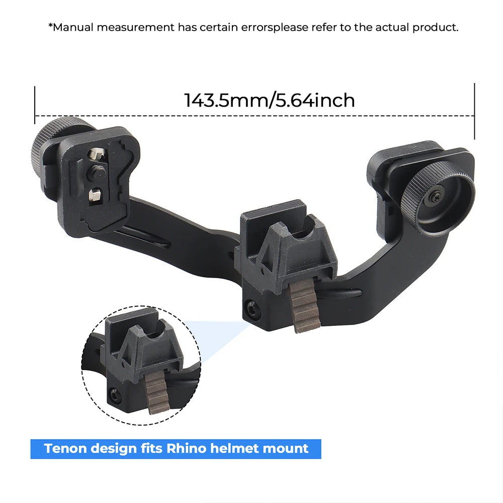 New PVS-14 NVG Dual Headmount Adapter nylon+Aluminum Lightweight and sturdy design Black Nvg Mounts fits for PVS-14 gs24-0285