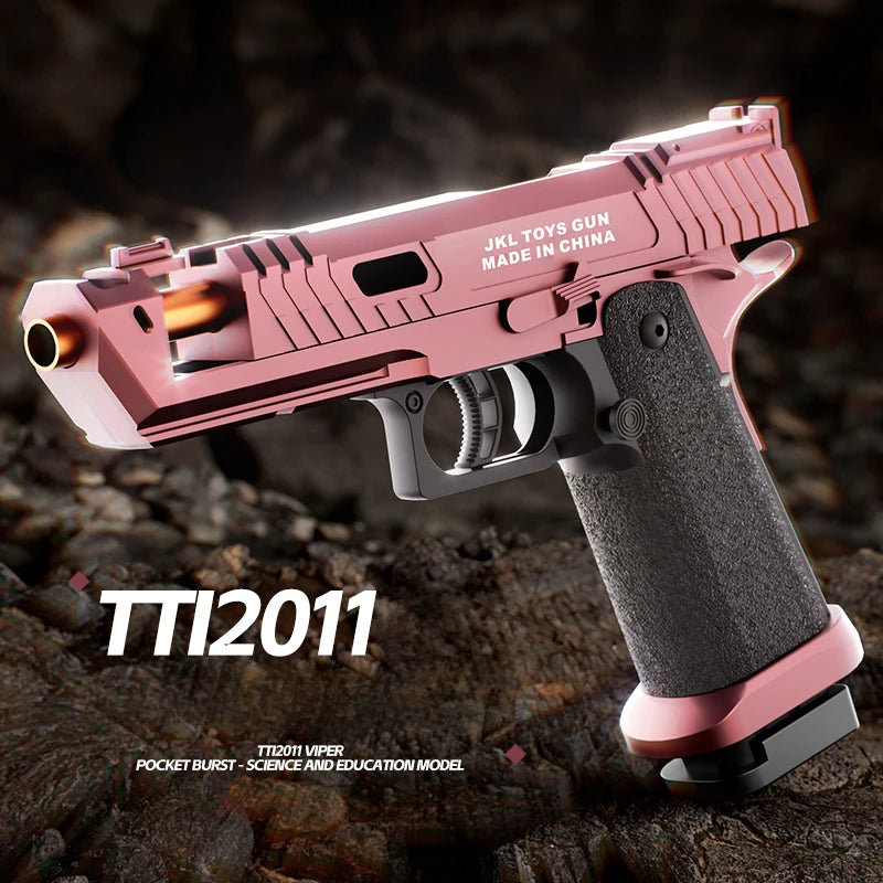 Continuous Firing Shell Throwing Toy Gun Blowback Soft Bullet Pistol Empty Hanging Outdoor Game Airsoft for Boys Gifts