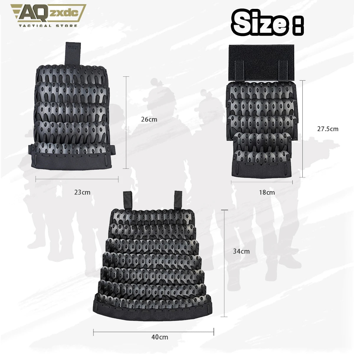 6 in 1 Tactical Gear Shoulder Armor And Crotch Protection+Skirts Wai Tactical Vest Universal Chinese Style Shoulder Armor