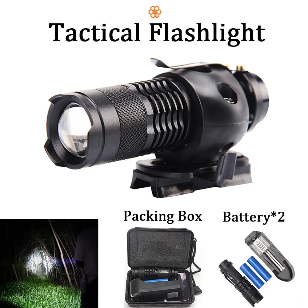 FAST Helmet, with Goggles, Flashlight, Flashing Lights, NVG Imitations, Knee and Elbow Pads, for Outdoor Games Airsoft Paintball