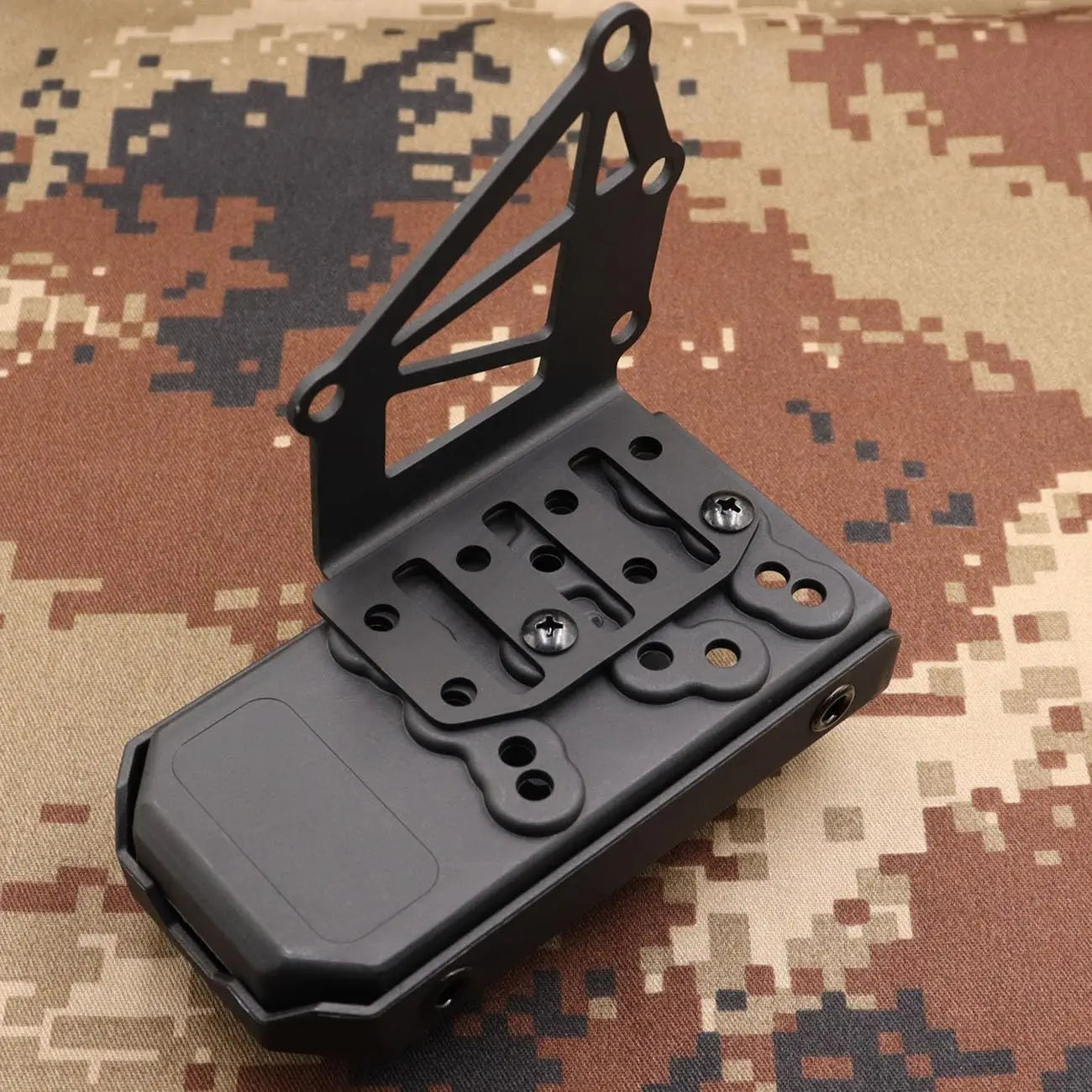 AQzxdc Tactical Tourniquet Holder for Gun Holster Adapter Mount Aluminum, QLS Police Gear Accessories for 3-Hole Right Holster