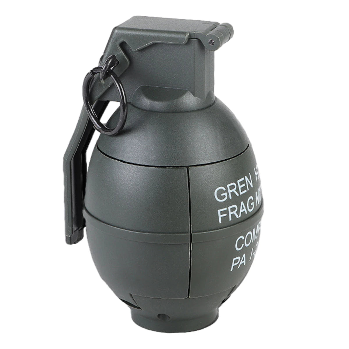 2 Pcs Tactical Grenade Model Toy, M67 Burst Grenade, Military Smoke Grenade Model, for Airsoft Paintball Hunting CS War Game