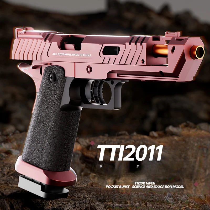 Continuous Firing Shell Throwing Toy Gun Blowback Soft Bullet Pistol Empty Hanging Outdoor Game Airsoft for Boys Gifts