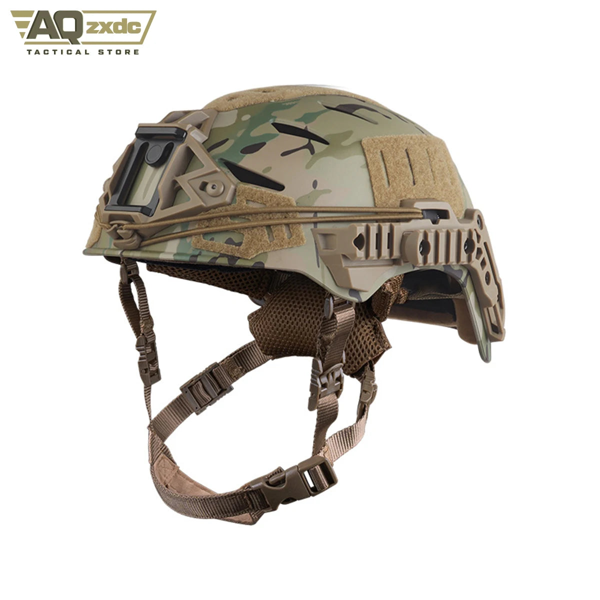 AQzxdc Tactical Paintball Breathable Training Helmet lightweight with FAST Team Wendy Helmet Liner Pad Chin Strap Airsoft Gear