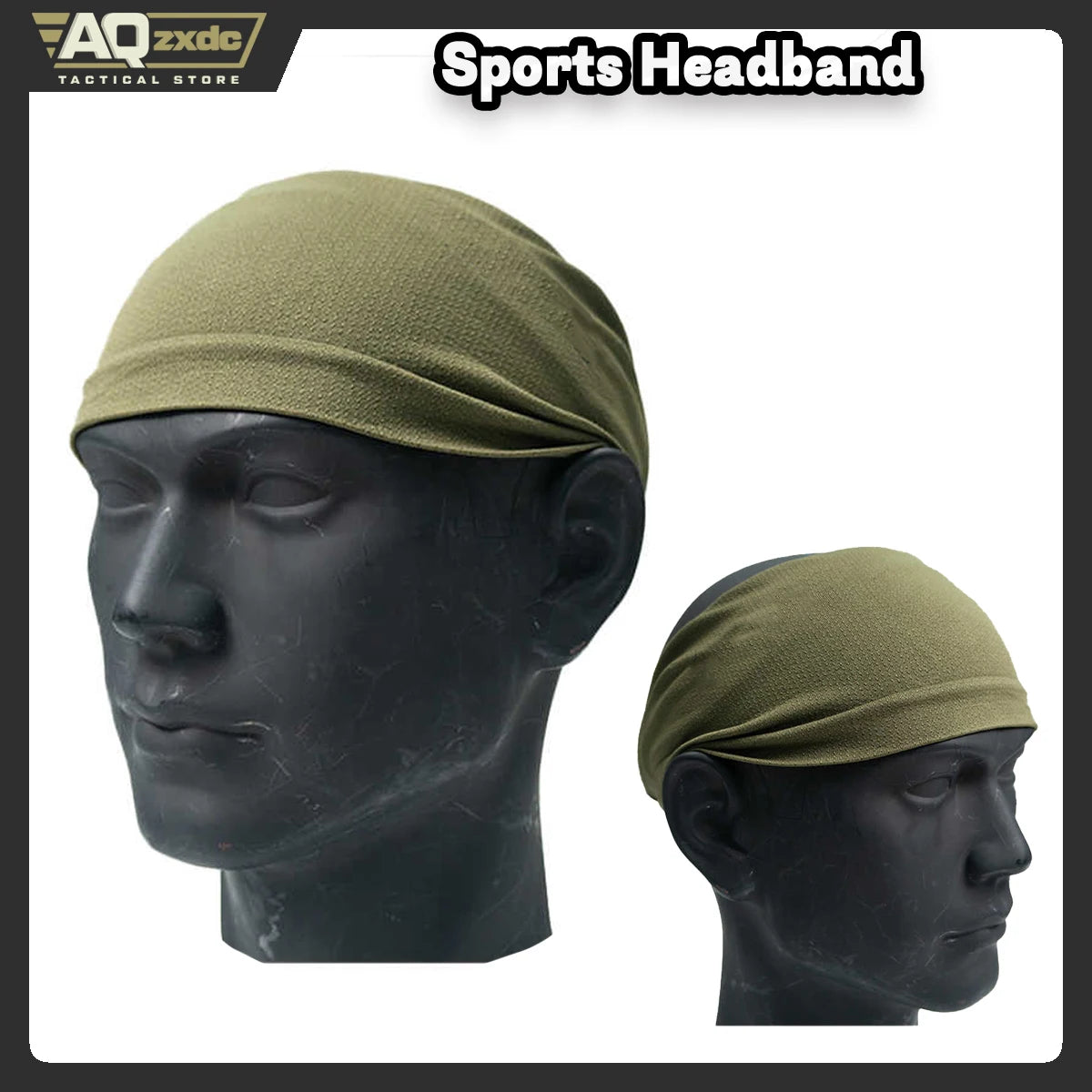 AQzxdc PJ-018 Sports Headband Sweat-Absorbing and Antiperspirant Band Men's and Women's Headscarf Sweat-Guiding Band for Running
