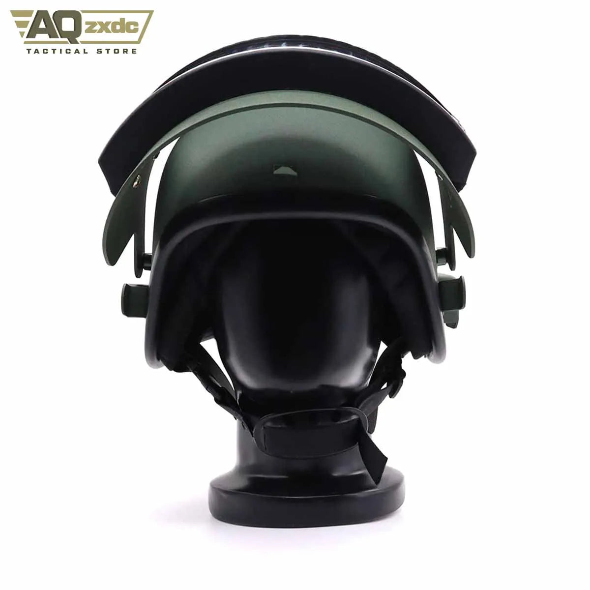 AQzxdc Tactical K63 Protective Helmet with Adjustable Shock Absorbing Pads Mask Airsoft Helmet K6-3 Special Forces Steel Helmet