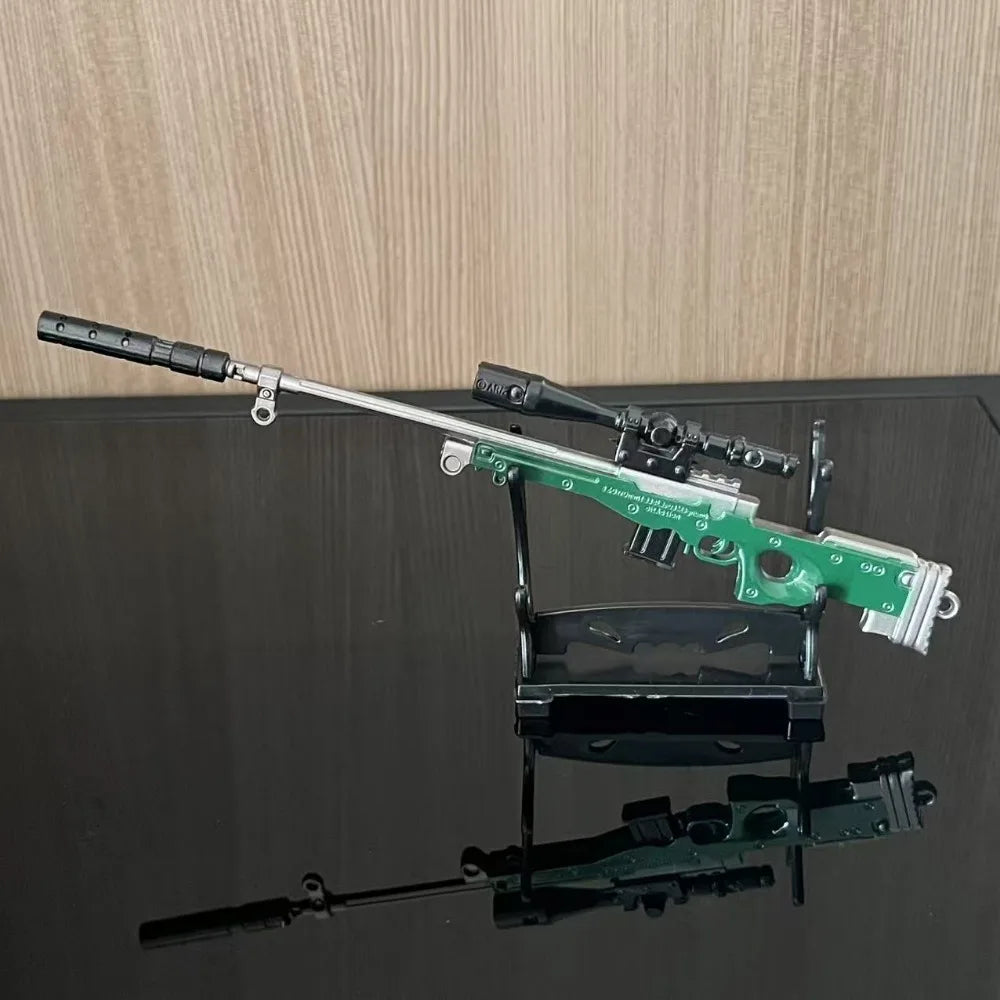 20cm M416 Rifle Model SCAR Alloy Toy Gun Toy Home Decoration Crafts CS Adult Tactics Desktop Ornament Collection Gift for Boys