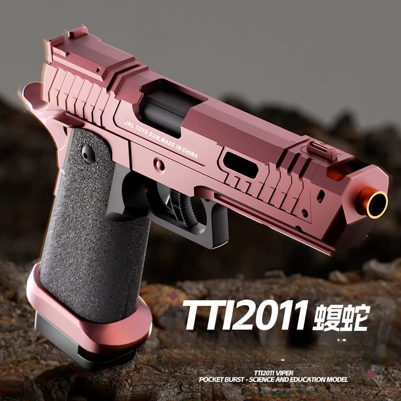 Continuous Firing Shell Throwing Toy Gun Blowback Soft Bullet Pistol Empty Hanging Outdoor Game Airsoft for Boys Gifts