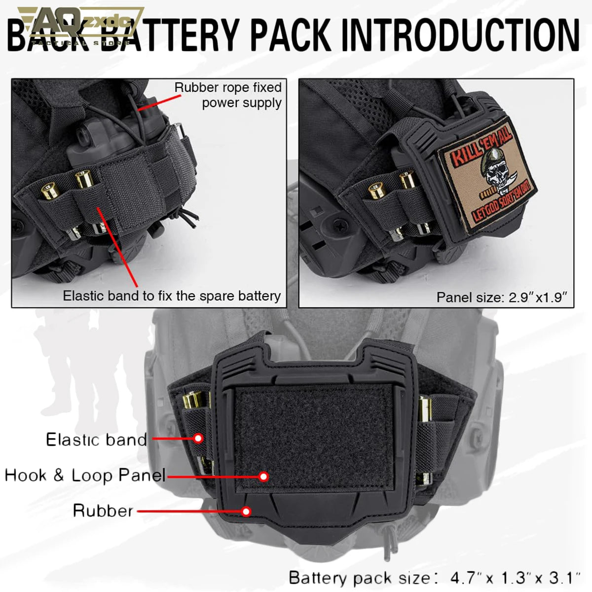 Tactical Helmet Cover with NVG Battery Pouch Hunting for Fast Helmet Size M/L & L/XL Military Paintball Hunting Shooting Gear