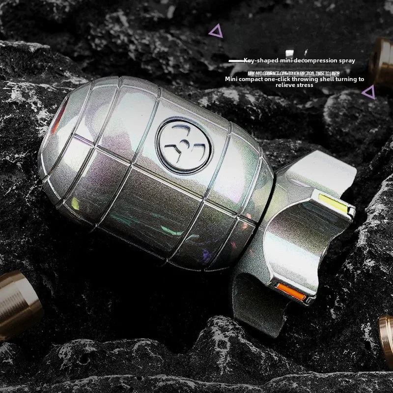 One-Button Eject Shell Spinner Children Fidget Stress Relief Gadget Hand Spinner Unique Gifts for Boys Shooting Toy
