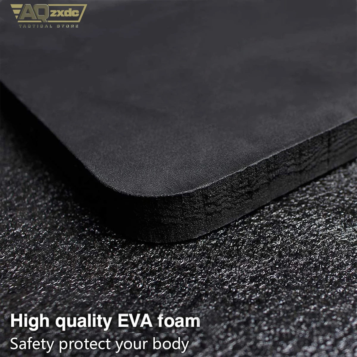 AQzxdc Tactical Airsoft Paintball EVA Vest Inner Liner Foam 10 in x 12 in Black 2 PCS Pad Plates for Airsoft Tactical Vest