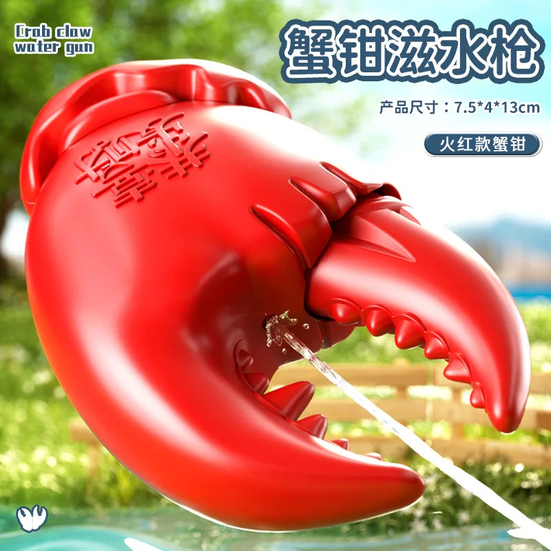 tiktok Internet celebrity crab tongs water gun trick toy can be launched and pressed water gun long-range boys water fights