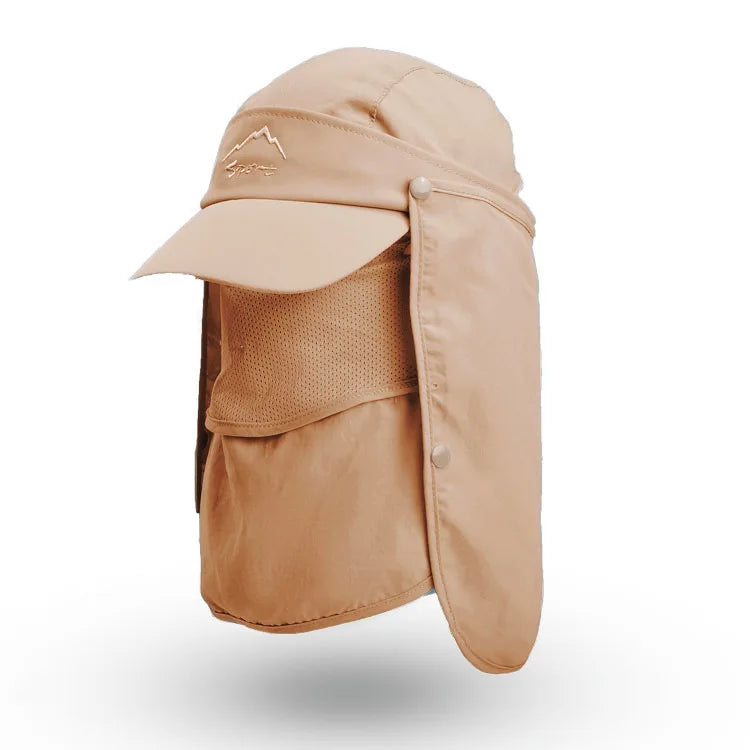 AQzxdc Unisex Adults Breathable Fishing Baseball Cap Multifunctional Quick Dry Sun Hat Outdoor Legionnaire Cap