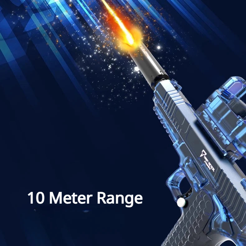 Electric Continuous Firing 2011 Water Gun Light Flashing Pistol Summer Outdoor Pool Spray Water Fights Gun for Adults Kids
