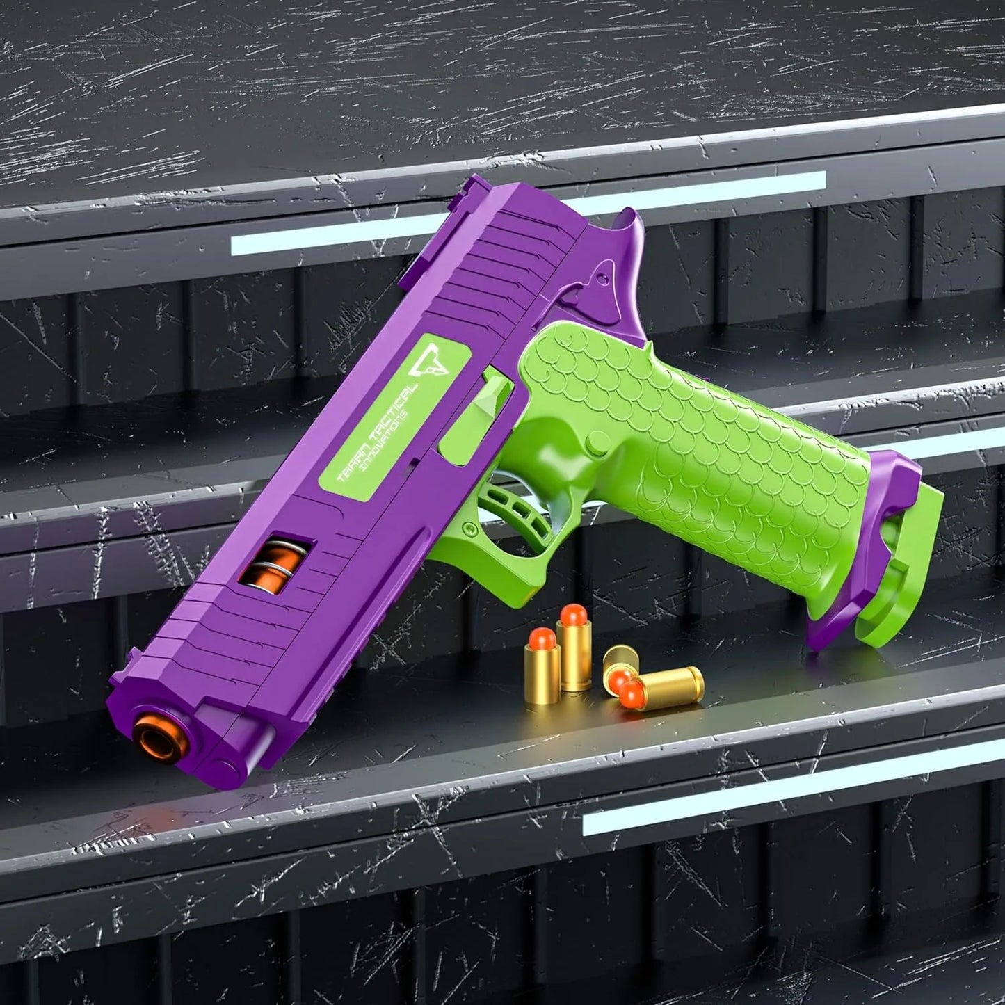 2011 Pistol Automatic Continuous Firing Decompression Gun Shell Ejection Empty Hanging Desert Eagle Toy Gun Boys Gift