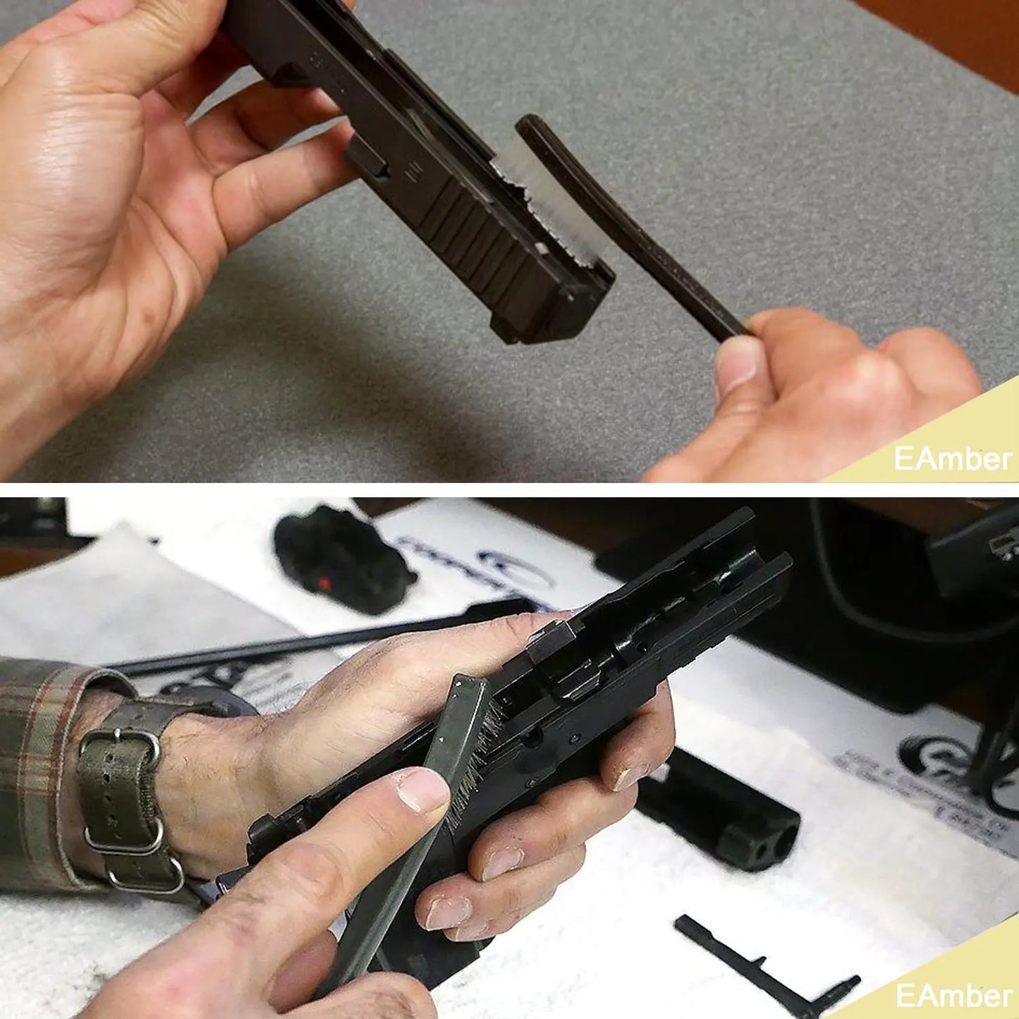 Cleaning Kit Set Cleaning Kits Portable Clean Kit Supplies for 5.56mm/ .223/ .22 Cal Compact Rifle Gun Cleaning Kit