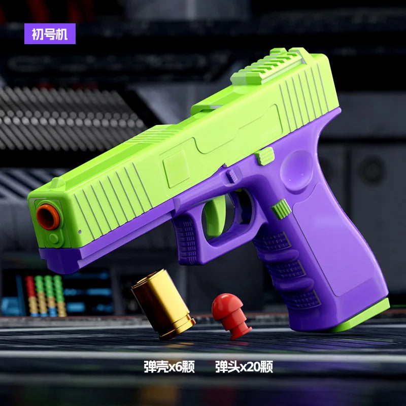 Shake sound explosion model 3D gravity radish gun can be thrown shell can be launched decompression toy gun 1911 pistol model gi