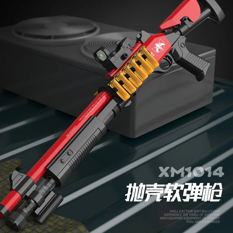 1014 Rifu soft gun toy can be fired for boys outdoor combat shotgun model manually loaded