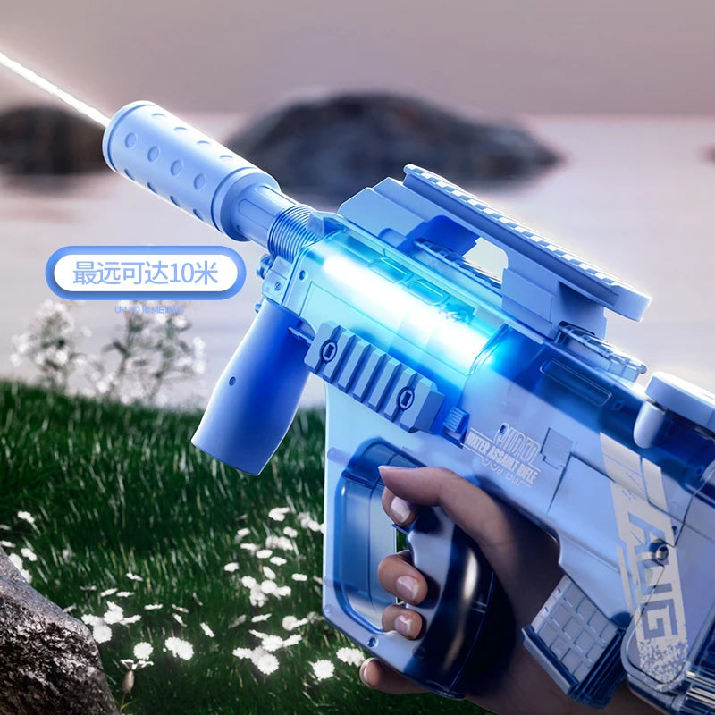 UZI P90 Electric Water Gun Pistol Summer Outdoor Pool Water Gun Continuous Firing Water Fights for Adults Kids