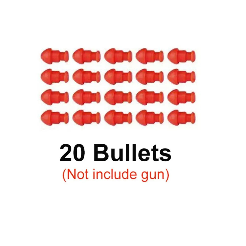Throwing Shell Toy Gun Continuous Firing Soft Bullet Airsoft Launcher Outdoor Sports CS Game Weapon Pistol for Children Gift