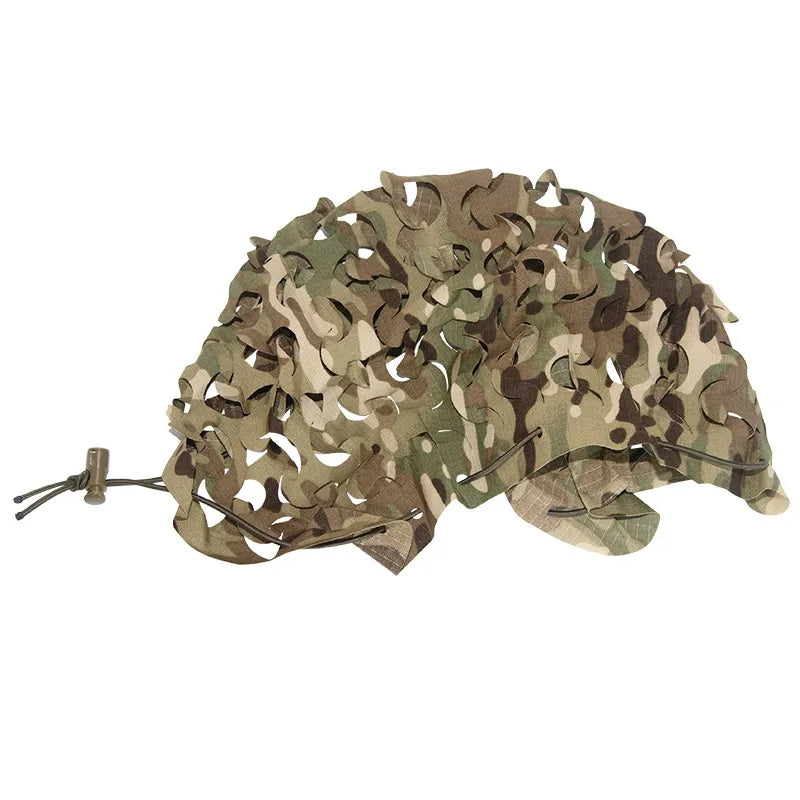 Tactical 3D Camo Leaf Shape Airsoft Helmet Cover Mesh Helmet Cloth Paintball Paratrooper Hunting Airsoft Helmet Accessories