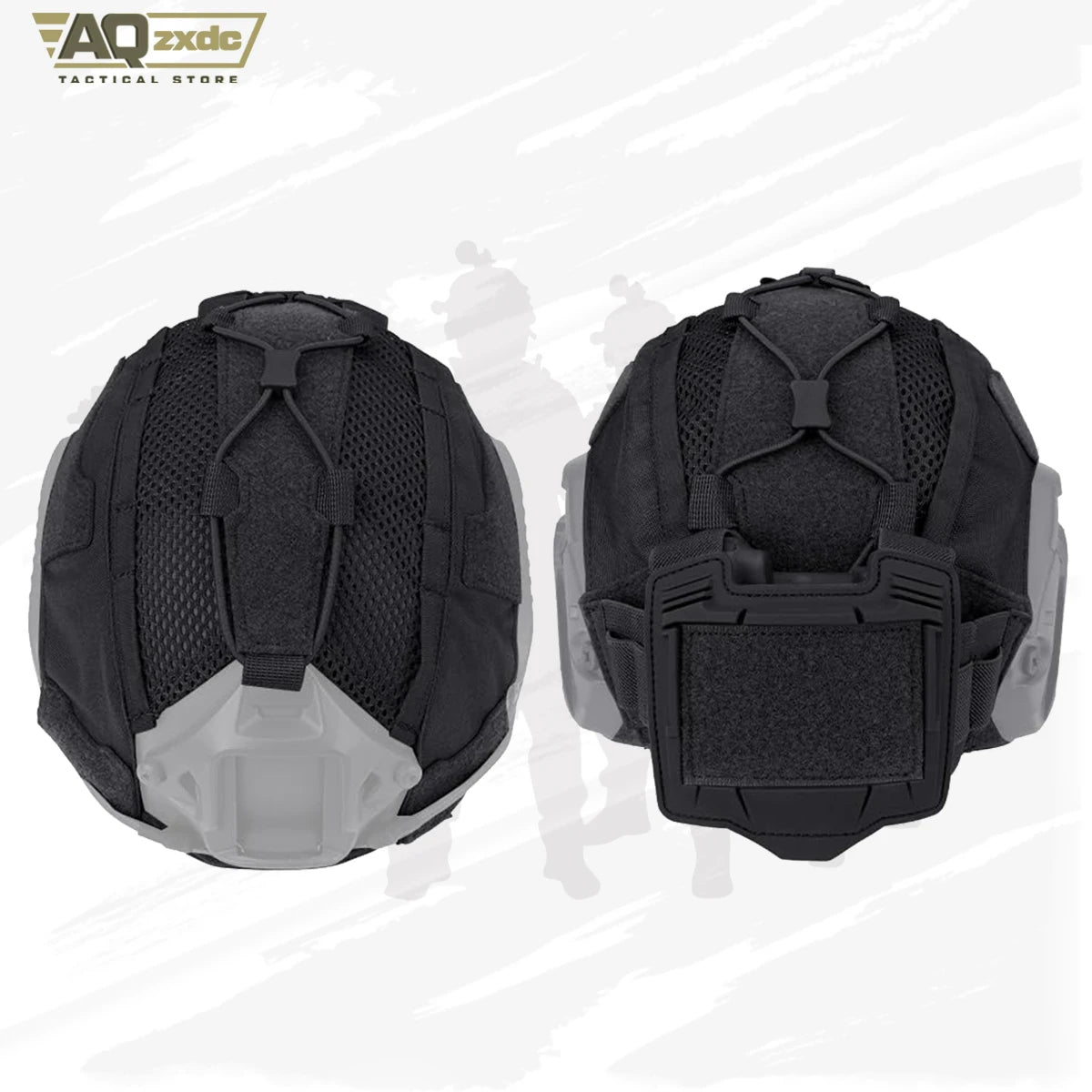 Tactical Helmet Cover with NVG Battery Pouch Hunting for Fast Helmet Size M/L & L/XL Military Paintball Hunting Shooting Gear
