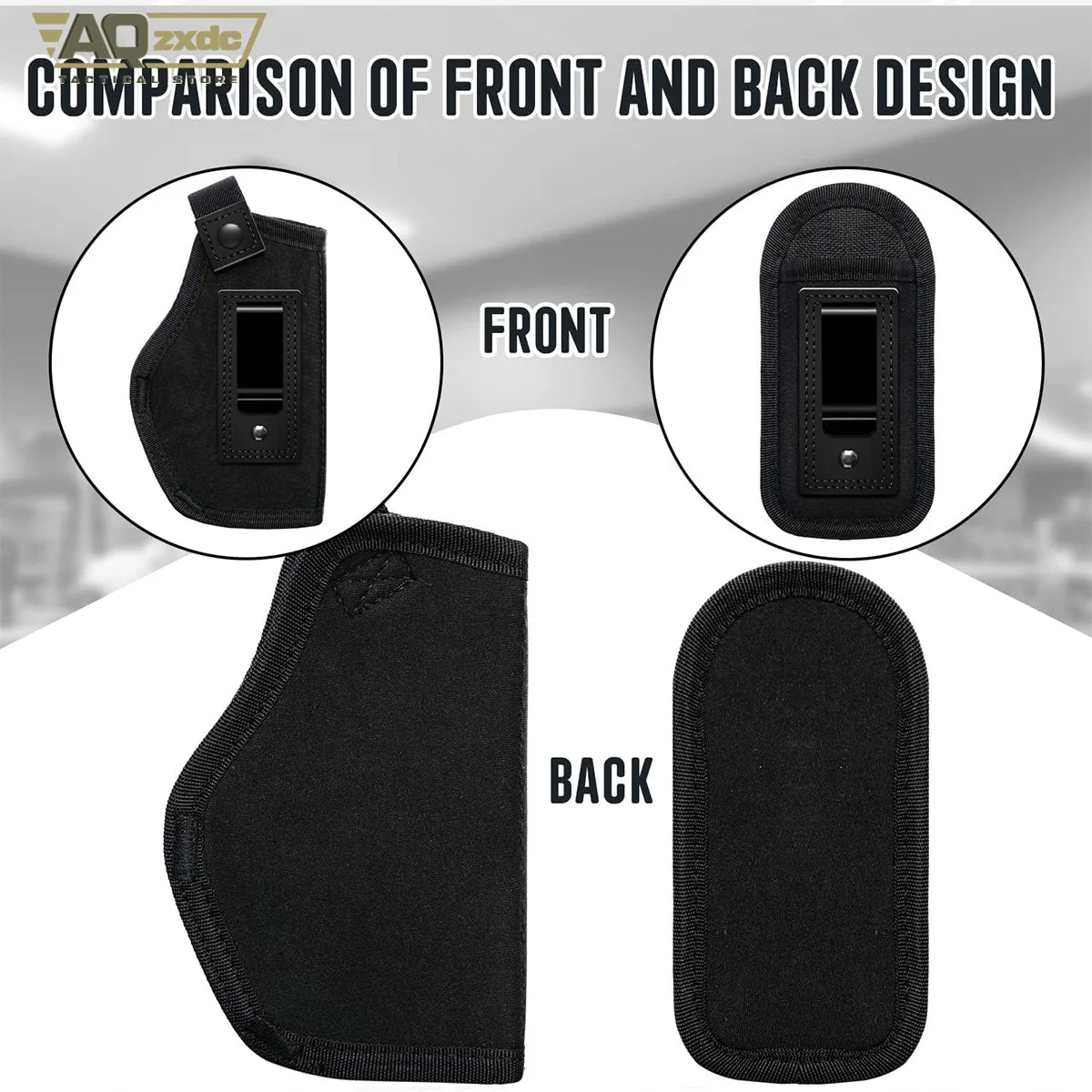 Universal Right and Left Handed IWB Belt Holster with Mag Pouch OEM Customizable Concealed Carry Tool Holsters for Men and Women
