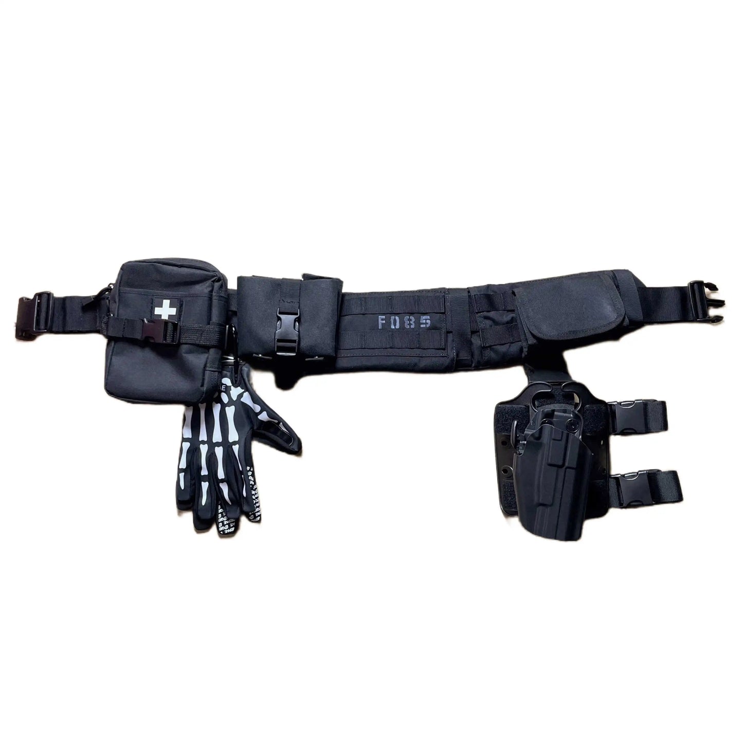 AQzxdc Simon Ghost Riley Full Set Of Tactical Belts Ghost Call Of Duty Cos Night Raid Ghost Waist Belt Props Wargame Equipment