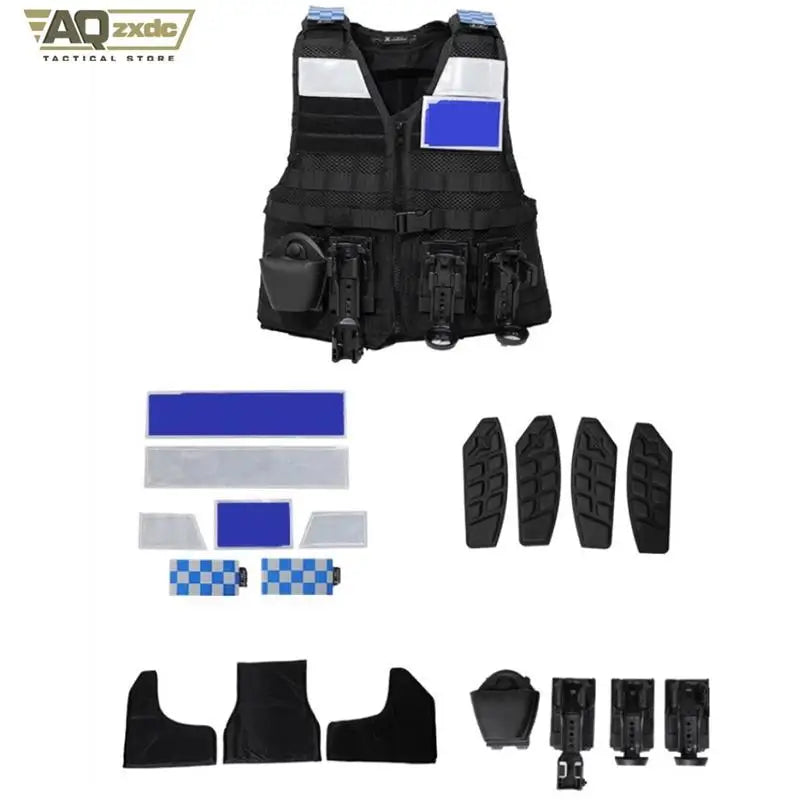 AQzxdc Tactical Vest CPT Multi-Functional Protective Vest Police Outdoor Duty Combination Equipment Outdoor Vest Suit