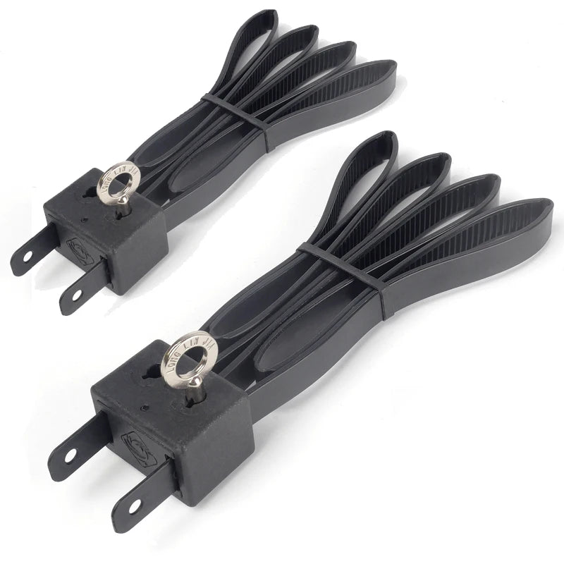 AQzxdc 2Pcs 9.85" Zip Ties Cable - Disposable Heavy Duty Double Police Locking Cuffs Flex Plastic